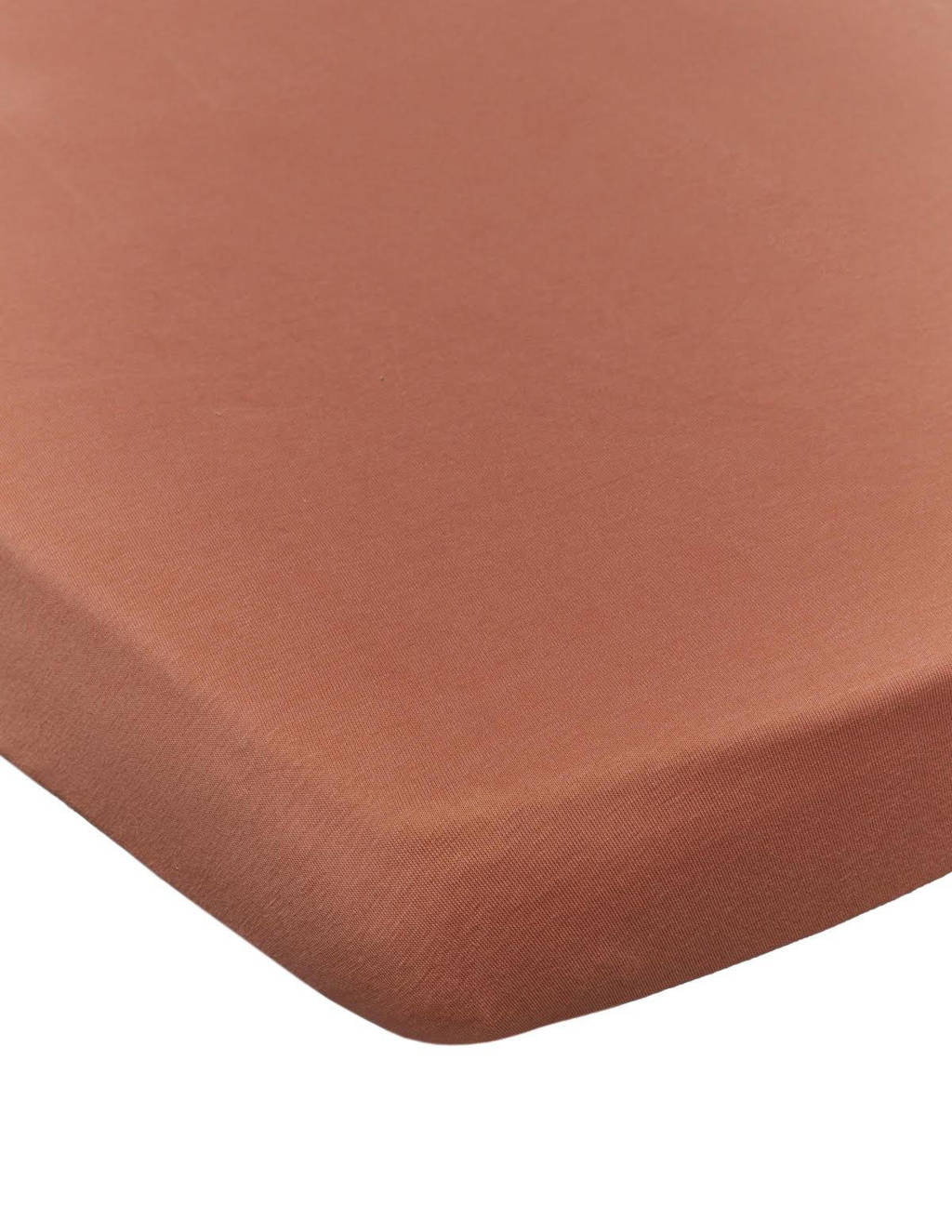 katoenen baby ledikant hoeslaken 70x140 cm Muted Clay