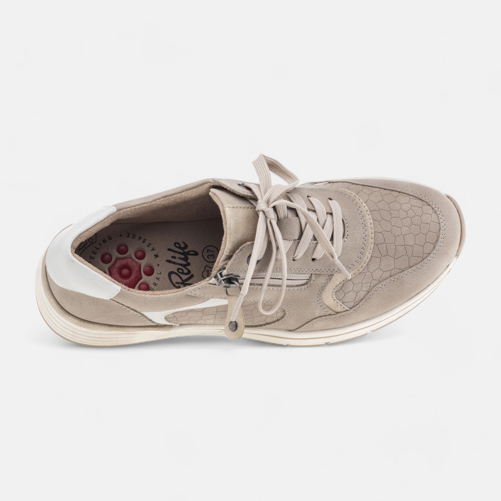 Baskets basses Femme beige
