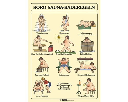 Saunabadreglement voor vrouwen (roro)