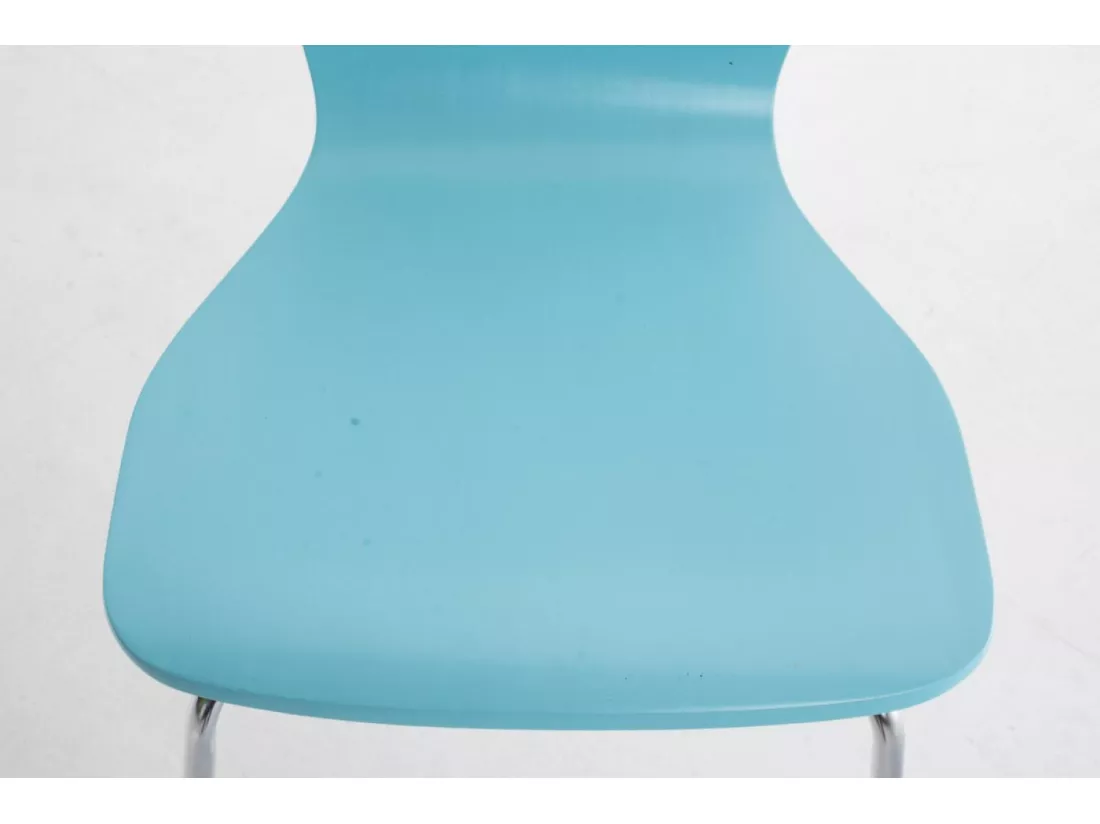 Chaise de conférence - Bois - Bleu clair - Aaron