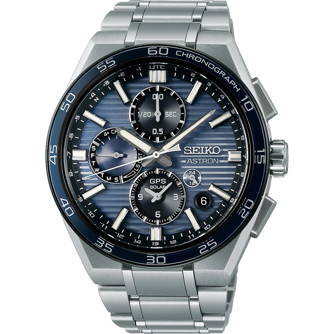 Seiko Astron 5X GPS Solar Dual Time Chronograph 44