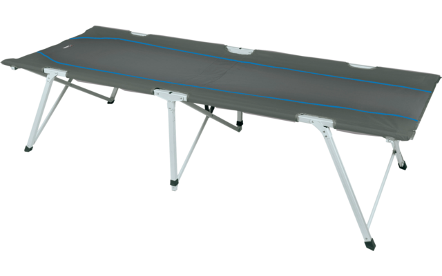 High Peak Toledo XL Camping Faltbett 205 x 78 x 51 cm dunkelgrau / blau
