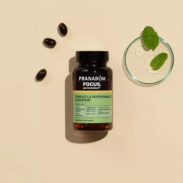 Pranarom Aromaboost Focus Concentração 60 Cápsulas