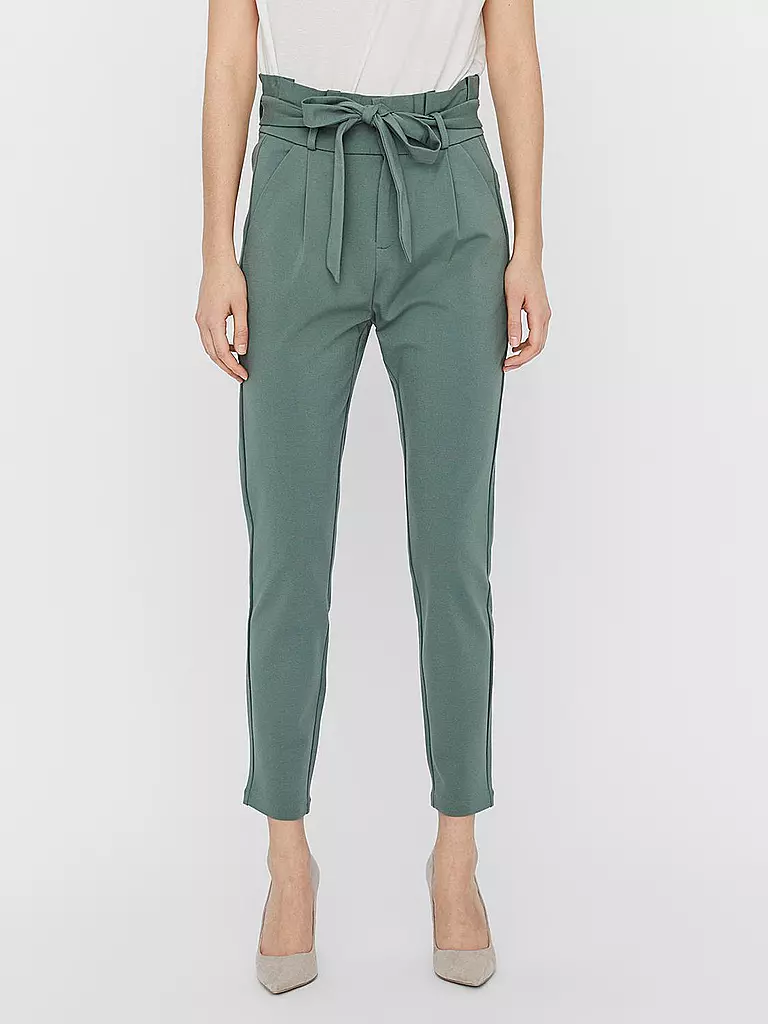 VERO MODA Highwaist Hose Loose Fit VMEVA grün