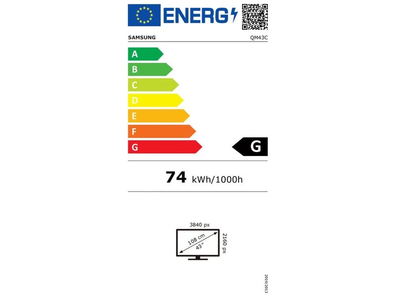 Samsung Public Display QM43C 43 