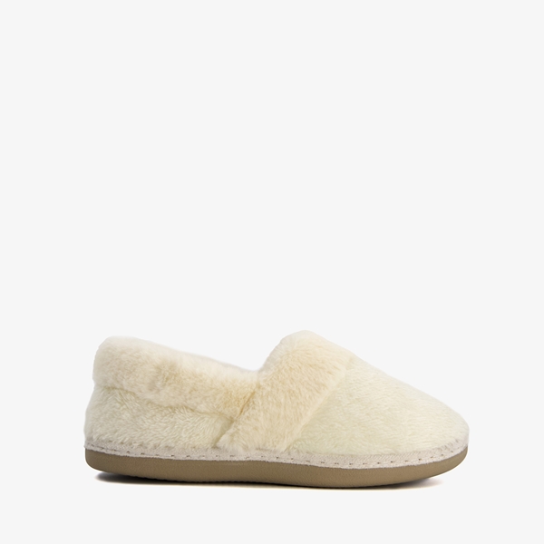 Thu!s dames pantoffels imitatiebont beige