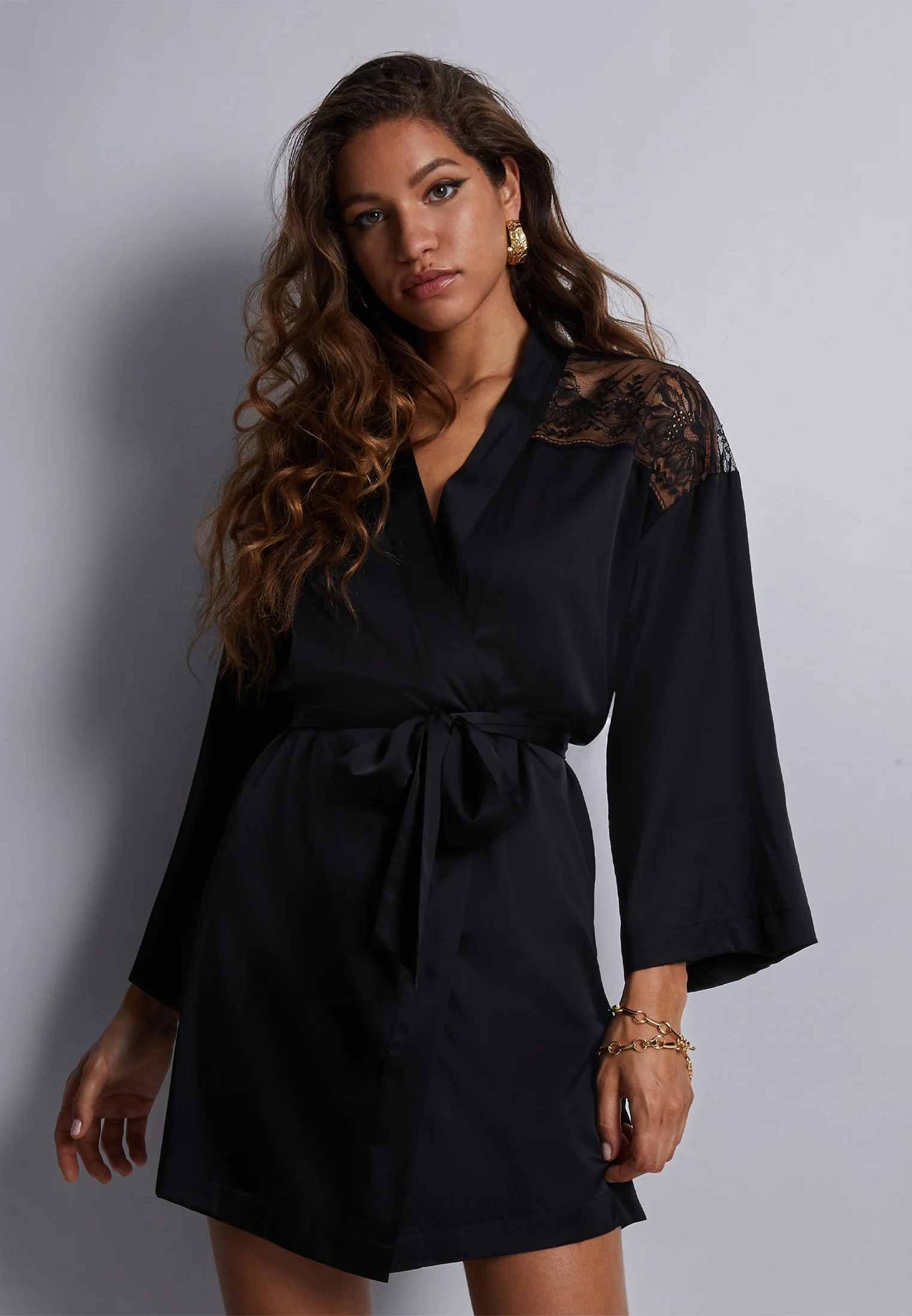 MIDNIGHT WHISPER - Kimono | Noir