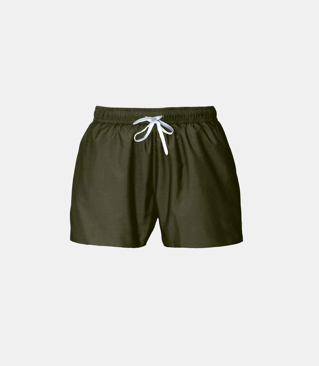 Maillot de bain uni kaki 
