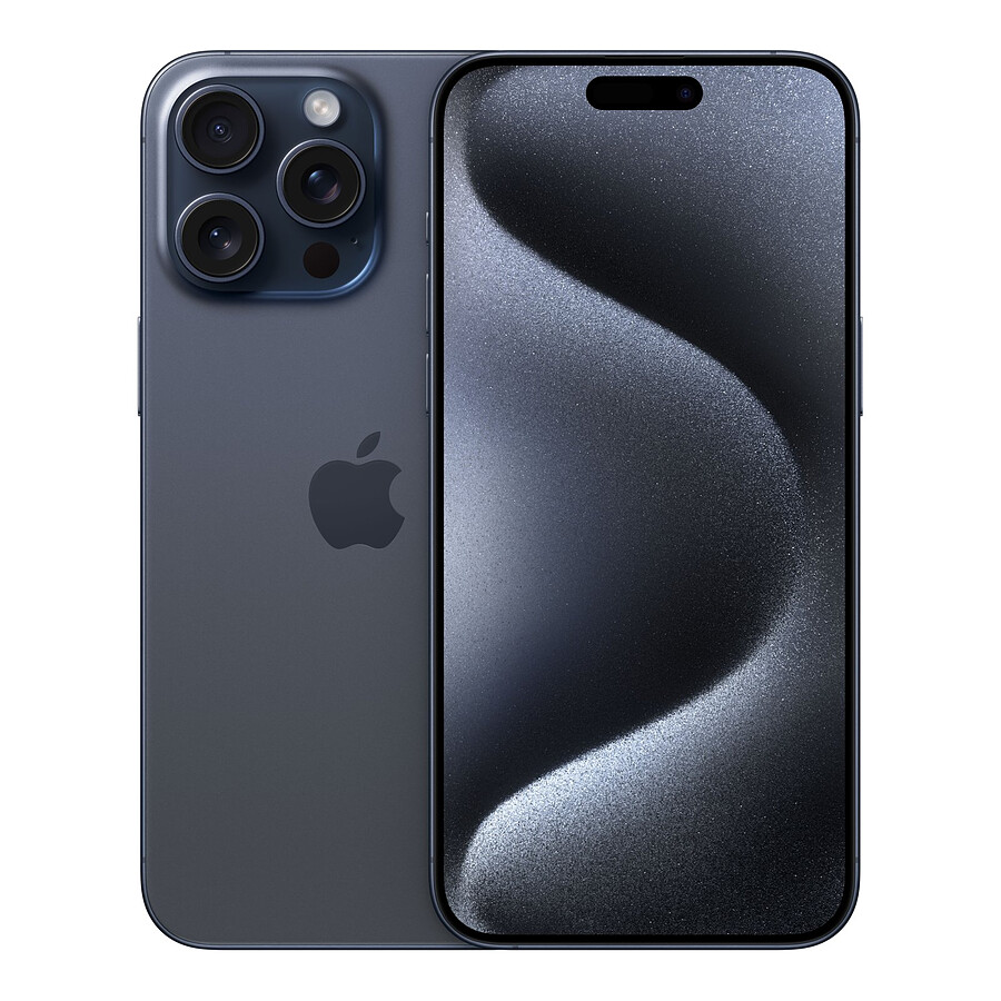 Apple iPhone 15 Pro Max (Titane bleu) - 256 Go · Reconditionné