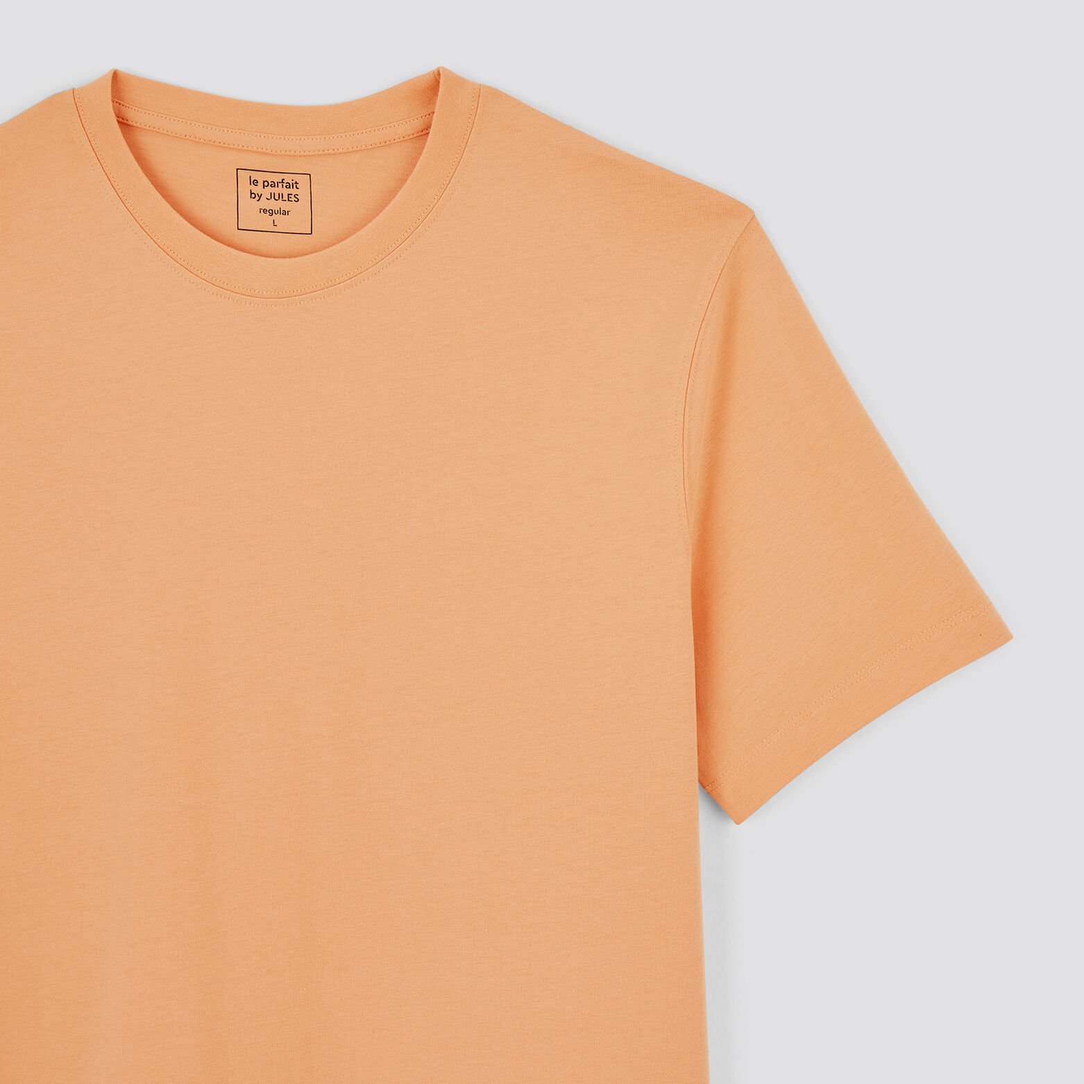 Tee shirt 'le parfait by JULES' coton issu de l'ag Orange foncé