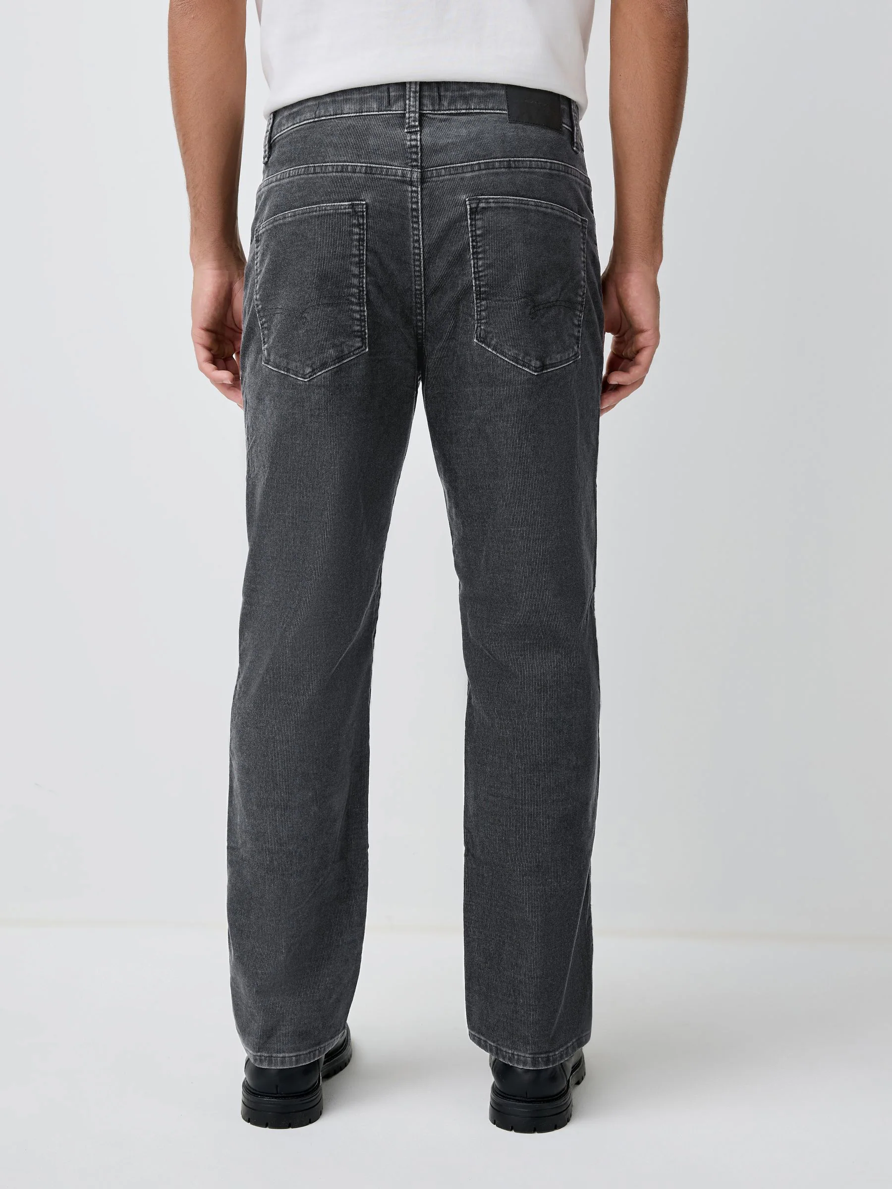 Zwarte wassing - Corduroy 5 Pocket Stretch Trousers