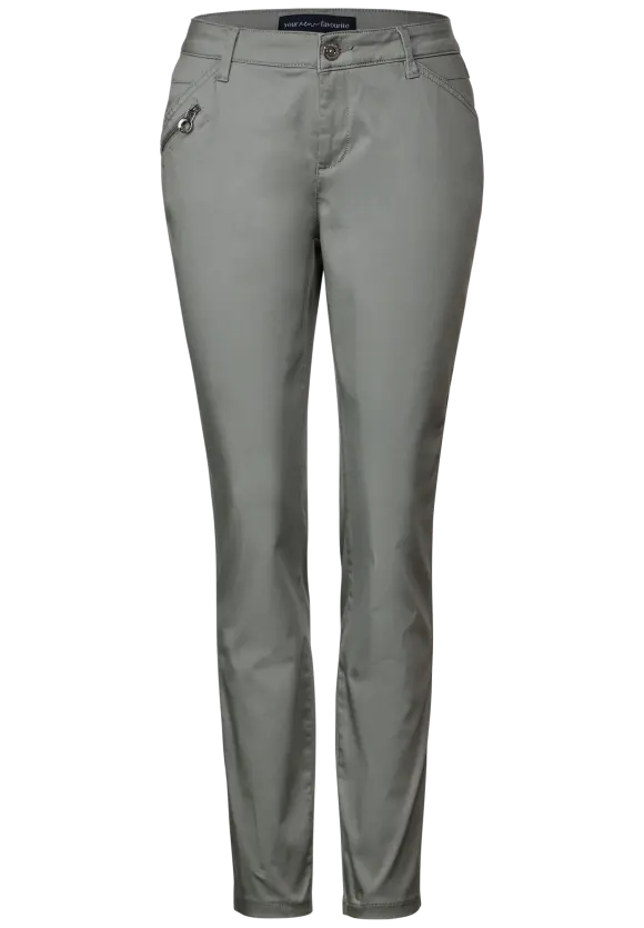 Casual Fit Hose - light mud green