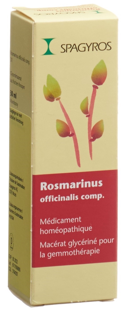 Spagyros Rosmarinus officinalis Glyc Maz 1 D Spr 30 ml