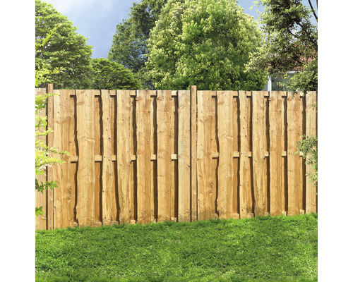 Hoofdelement, rustieke plankenschutting 180 x 180 cm lariks