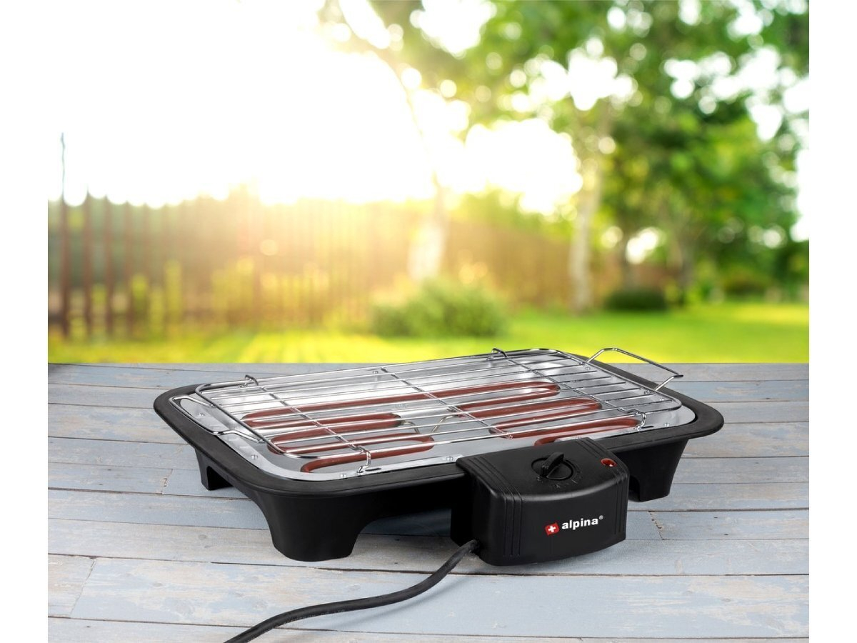Alpina 2000W 2-in-1 elektrische barbecue