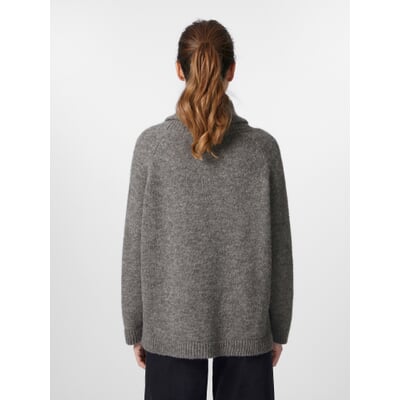 Damen-Rollkragenpullover, Grau