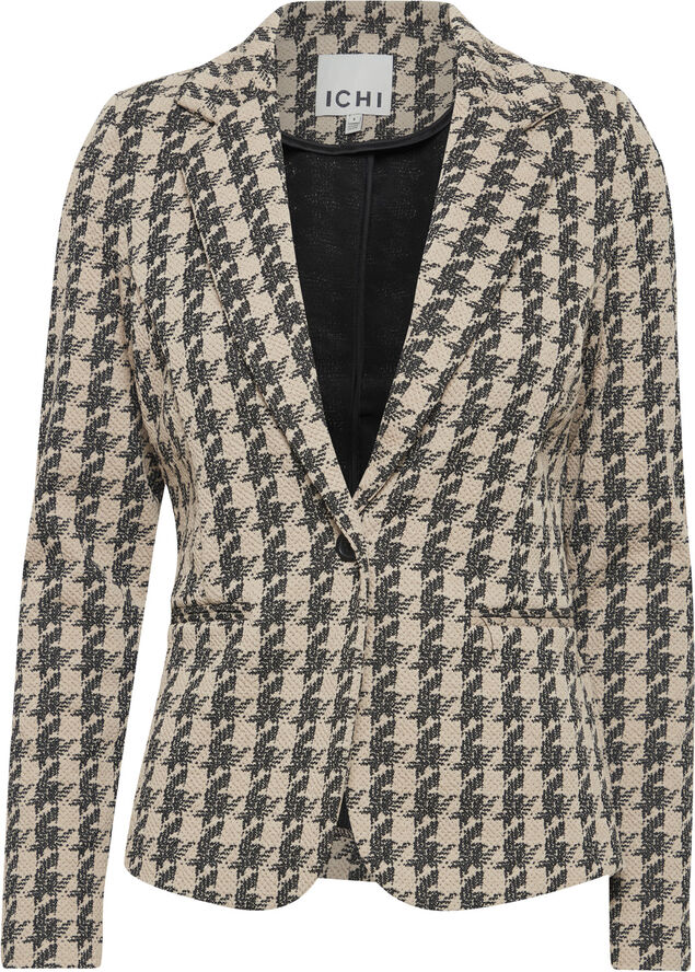 ICHI IHKATE HOUNDSTOOTH BL Doeskin houndstooth