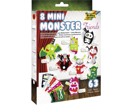 Mini Monster Friends Creatieve Set, 8 stuks
