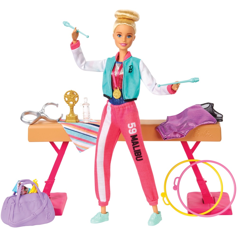 Barbie-Gymnastikpuppe und Spielset