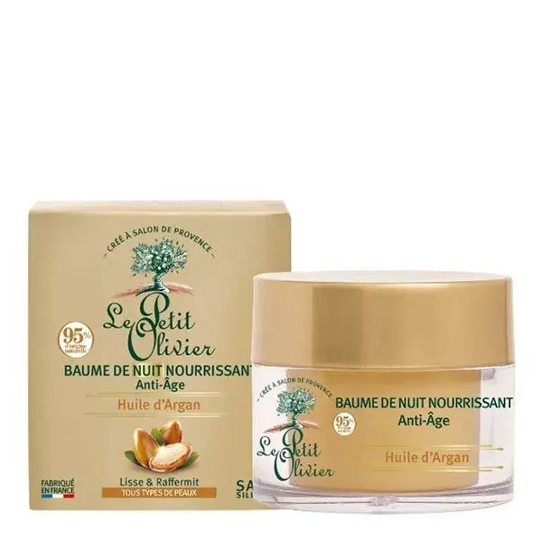 Le Petit Olivier - Bálsamo Noturno Nutritivo Antienvelhecimento - Óleo de Argan 50ml