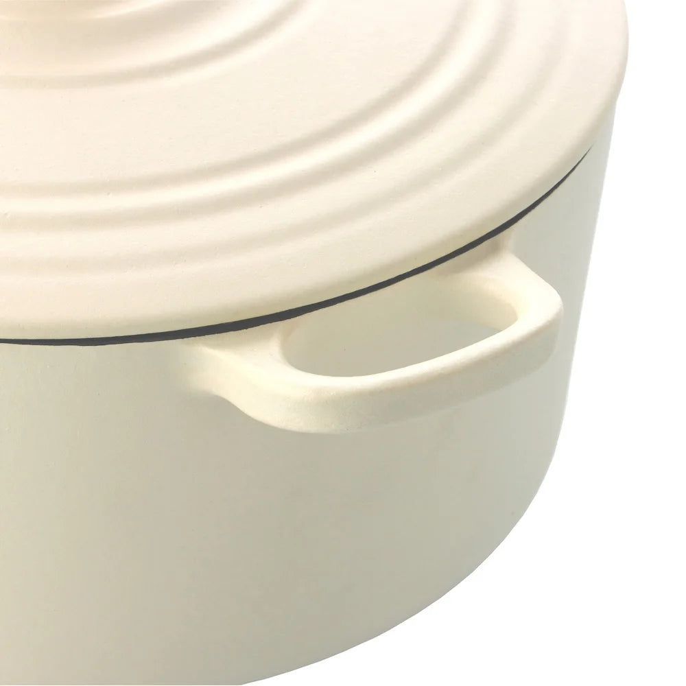 BK Bourgogne Braadpan Gietijzer - Cream White