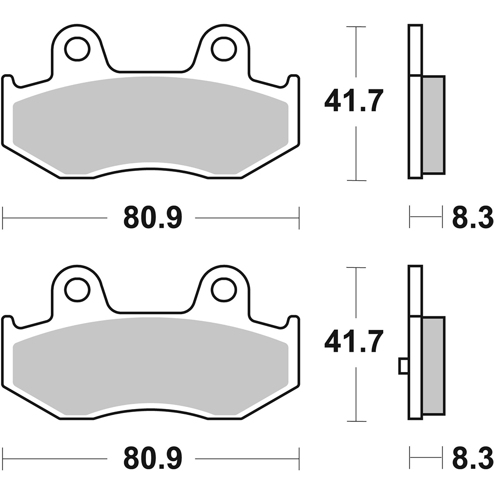 SBS - Plaquettes de frein 174MS (781)