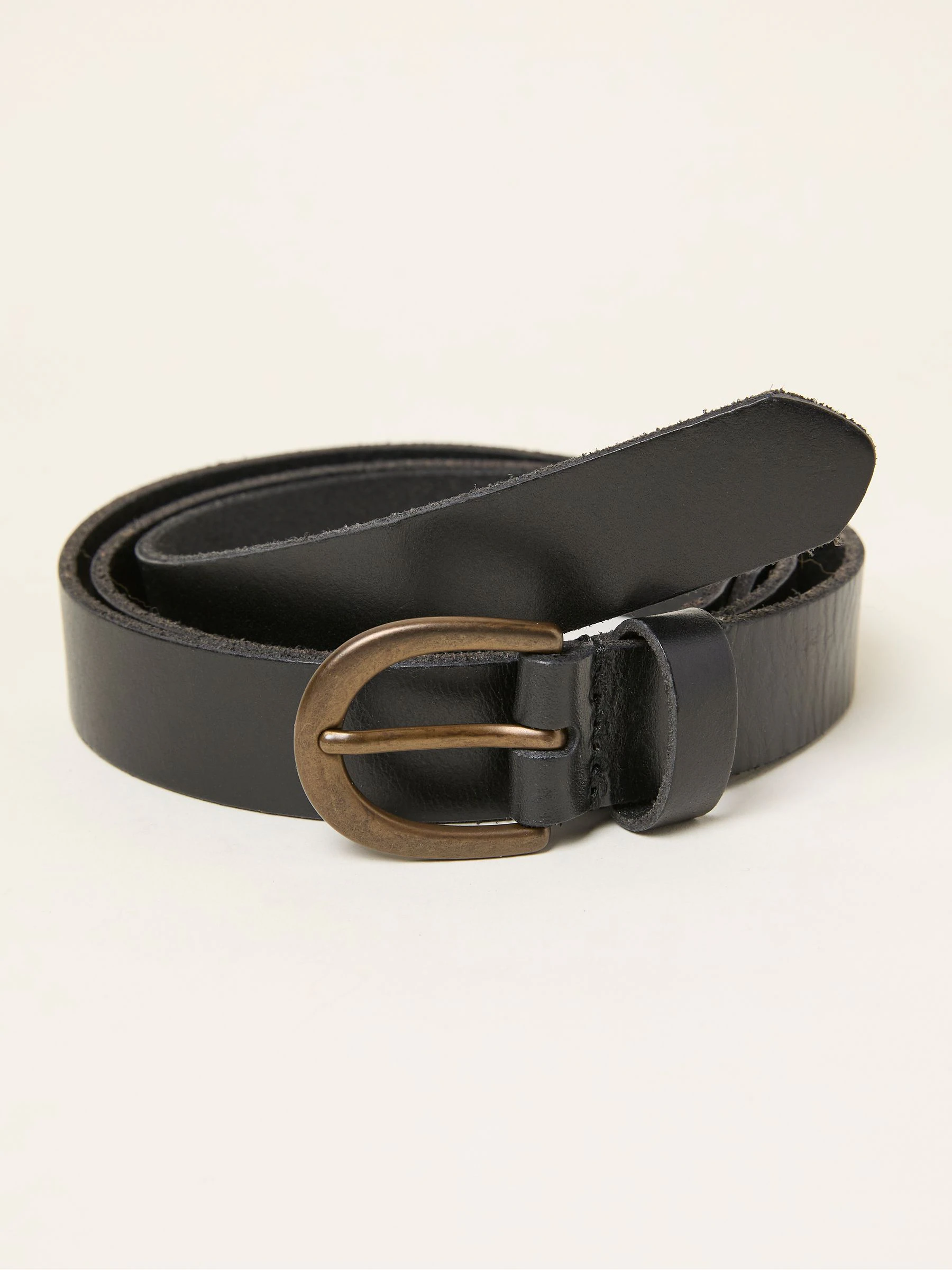 FatFace Heart Stud Detail Leather Belt