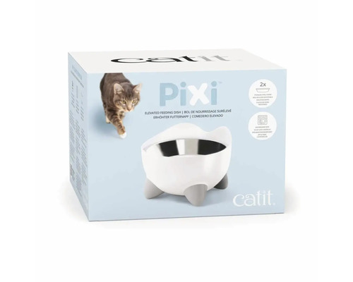 Catit Pixi verhoogde voerbak, vaatwasserbestendig, 200 ml, wit