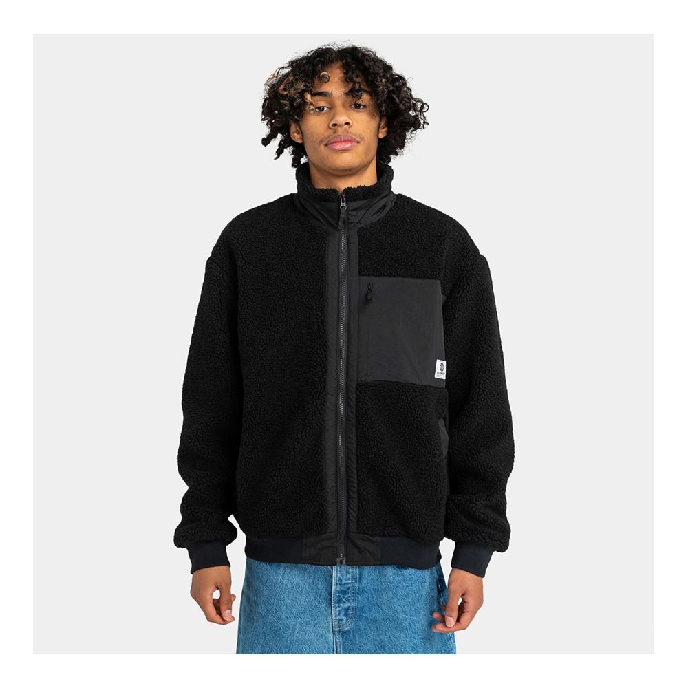Element OAK SHERPA - Polaire Homme flint black