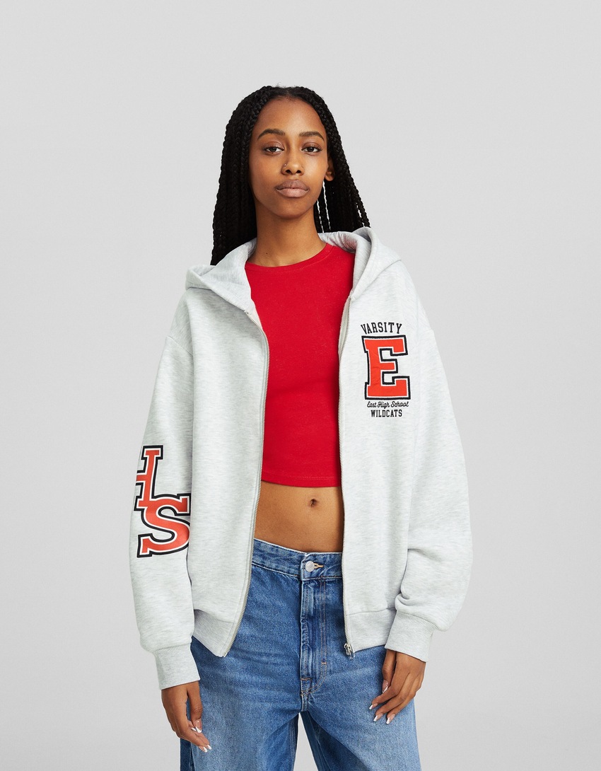 Moletom com zíper estampado do High School Musical
