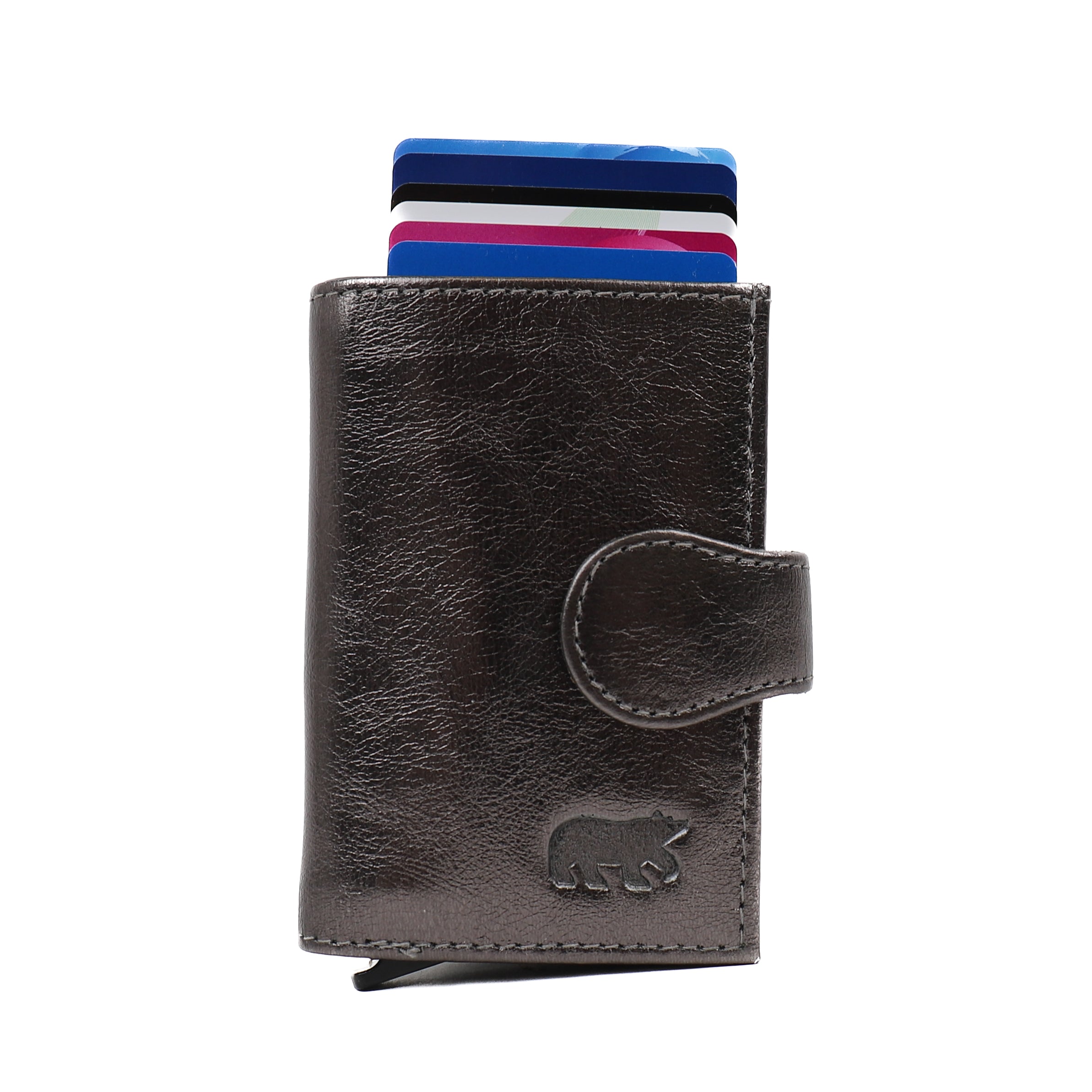 Pasjeshouder 'Evie' gun metal Gun metal