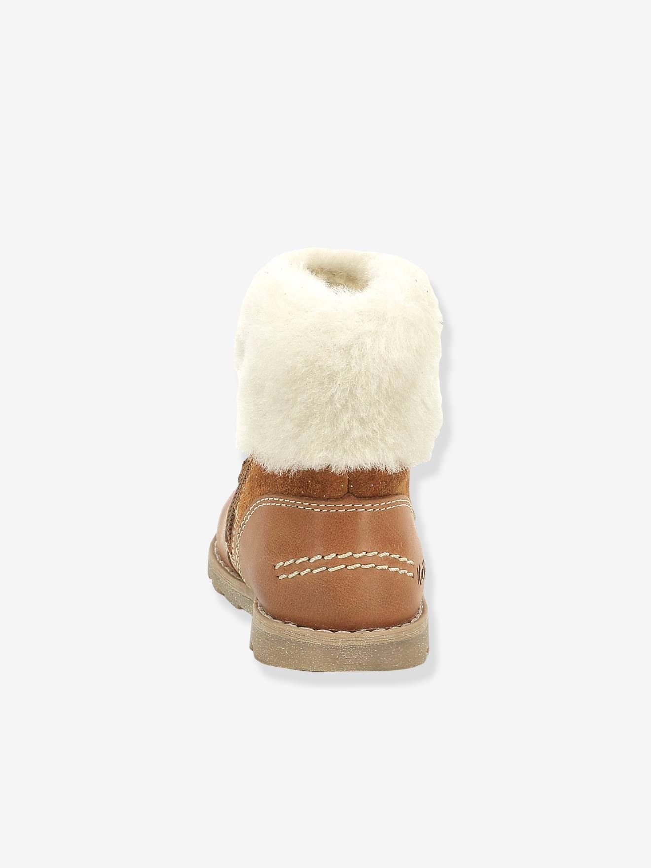 Botinhas Nonofur KICKERS® First Steps, caramelo bebê