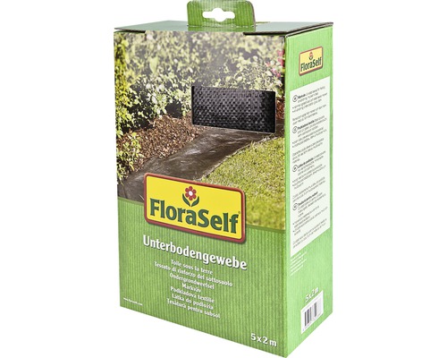 FloraSelf ondervloerstof 5x2 m 100g/m² zwart