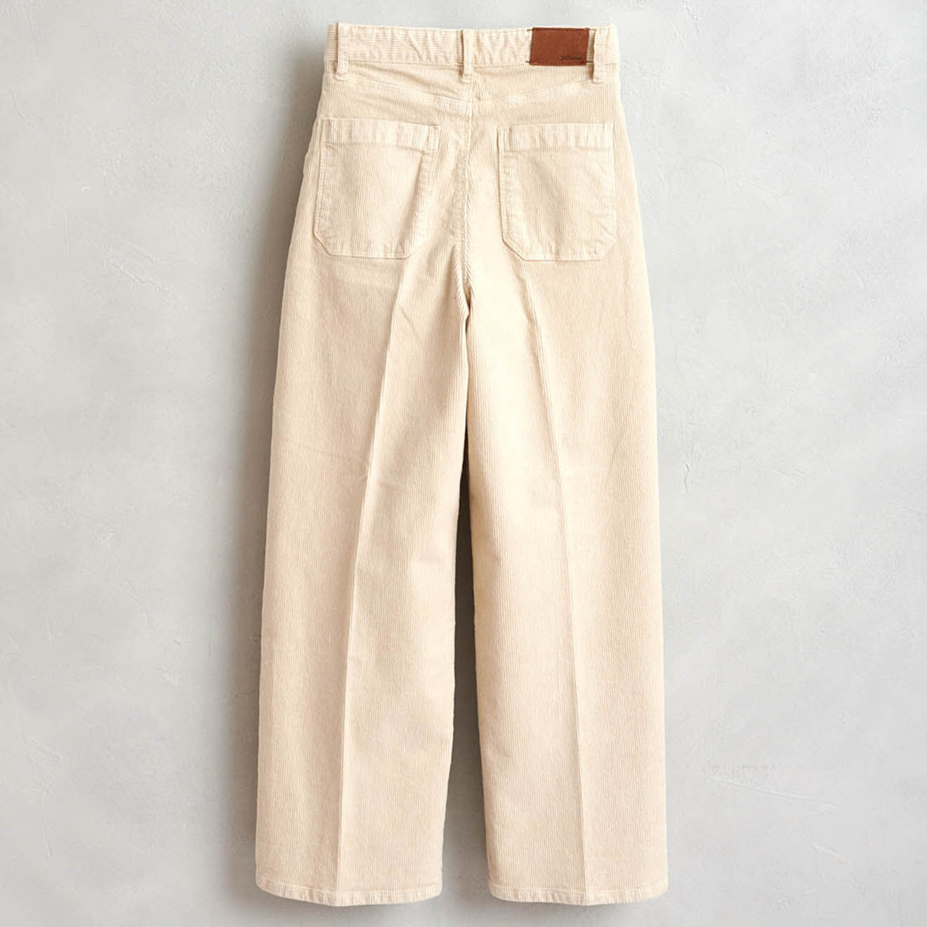 Bellerose Pantalon Pepy en Velours de coton côtelé calcaire