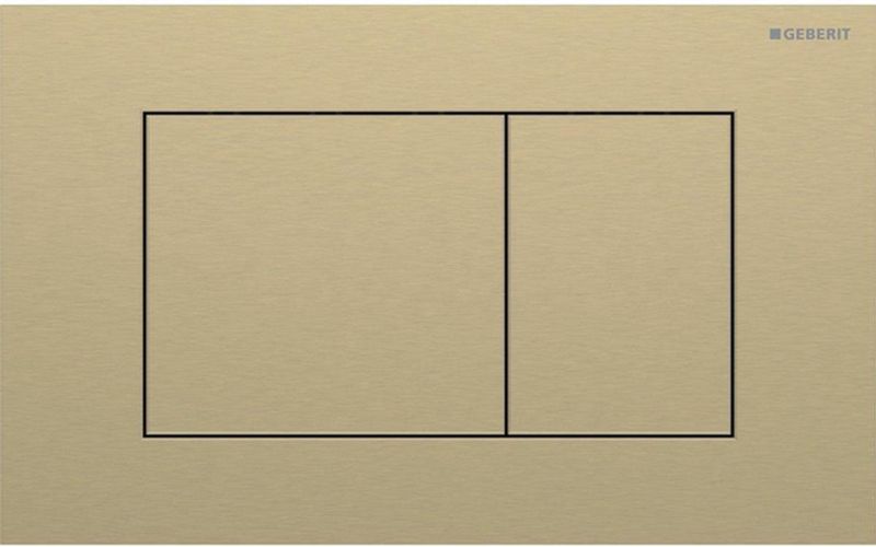 Geberit - Drukplaat Sigma 40 - RVS Geborsteld - 2-toets Square