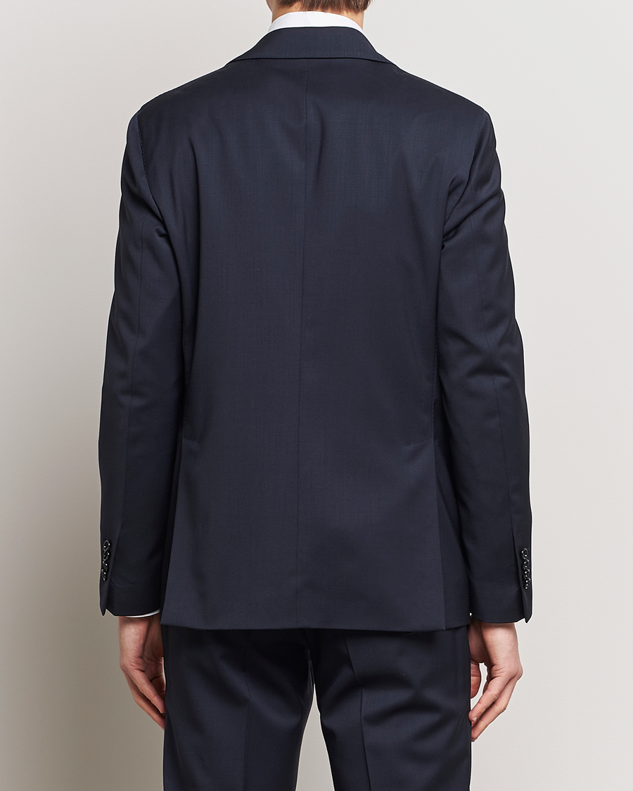 Lardini Two Button Wool Blazer  Navy