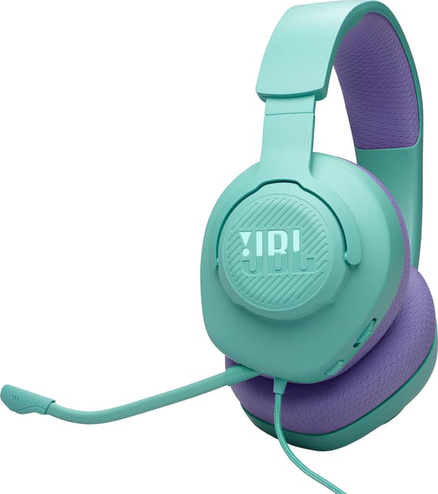 JBL Quantum 100M2 gaming høretelefoner (turkis)