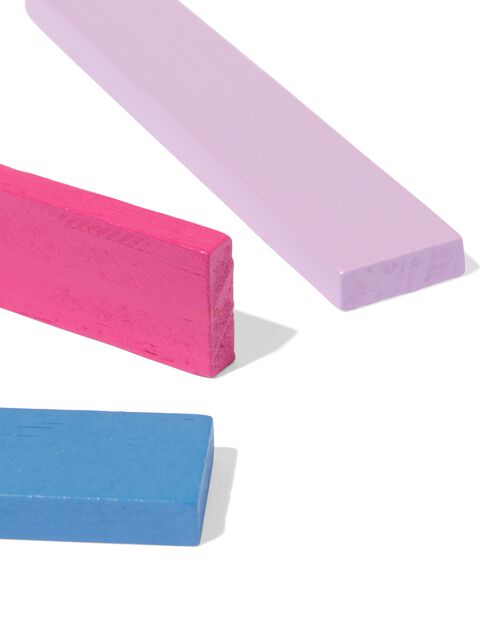 blocs de construction plats en bois 200 pièces