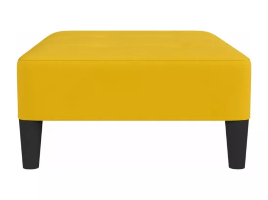 Repose-pied Jaune 78x56x32 cm Velours