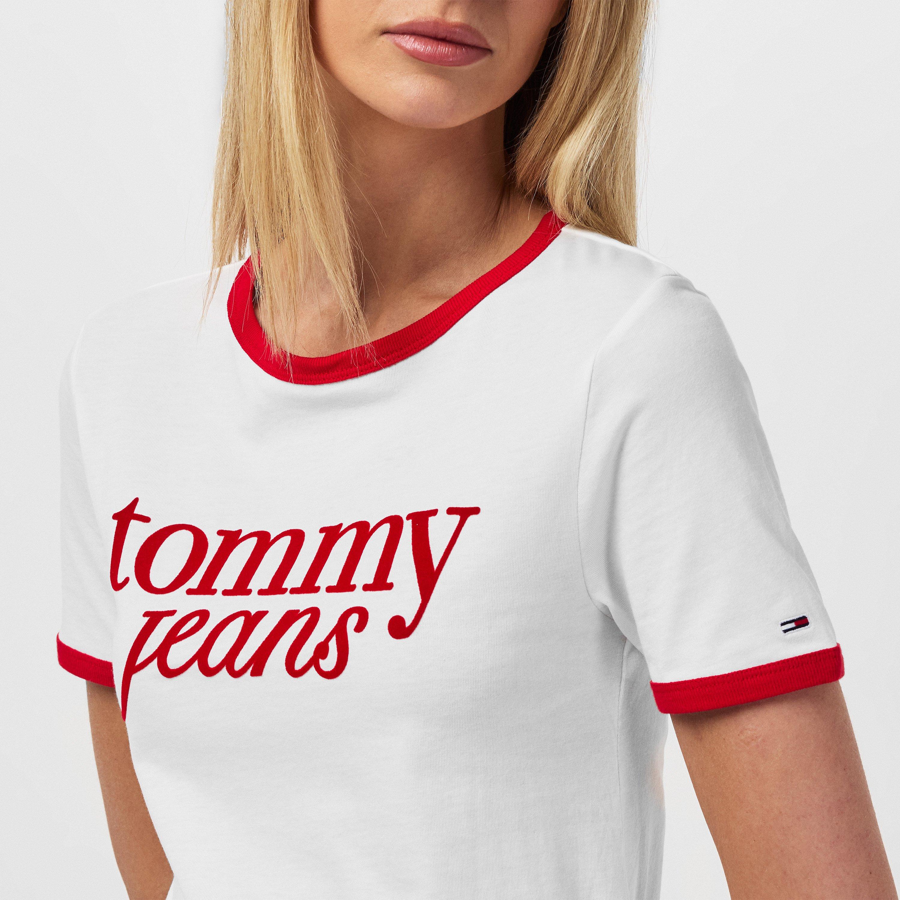Tommy Jeans Script Ringer T Shirt
