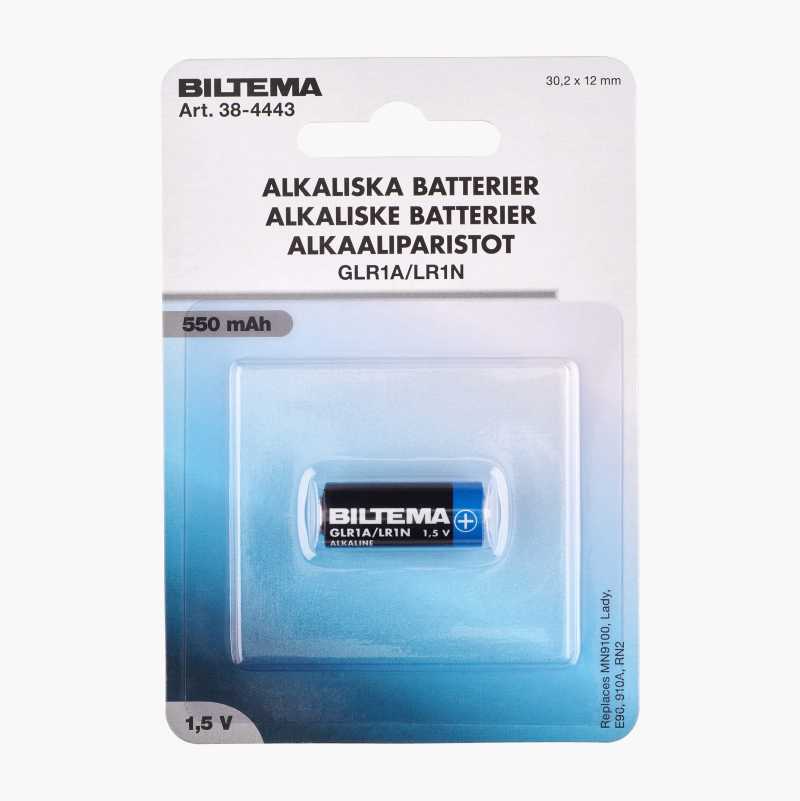 GLR1A/LR1N, alkalisk batteri, 1,5 V