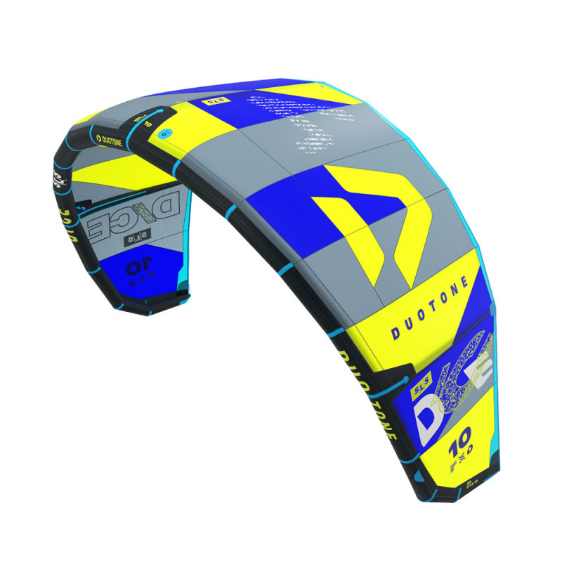 AILE DE KITESURF DUOTONE DICE SLS 2024 LIME/DARK GREY