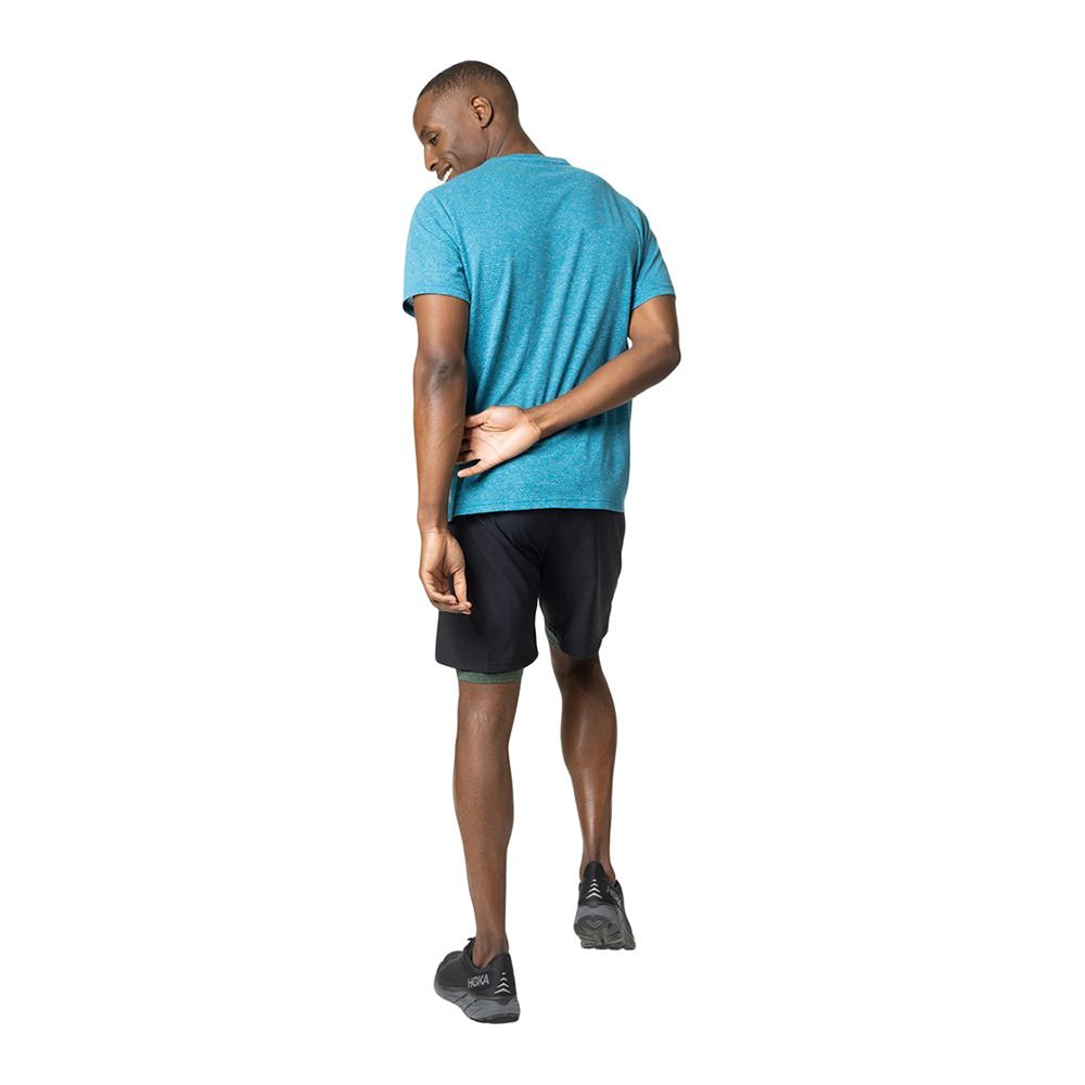 Odlo ACTIVE 365 LINENCOOL - Maillot Homme saxony blue melange