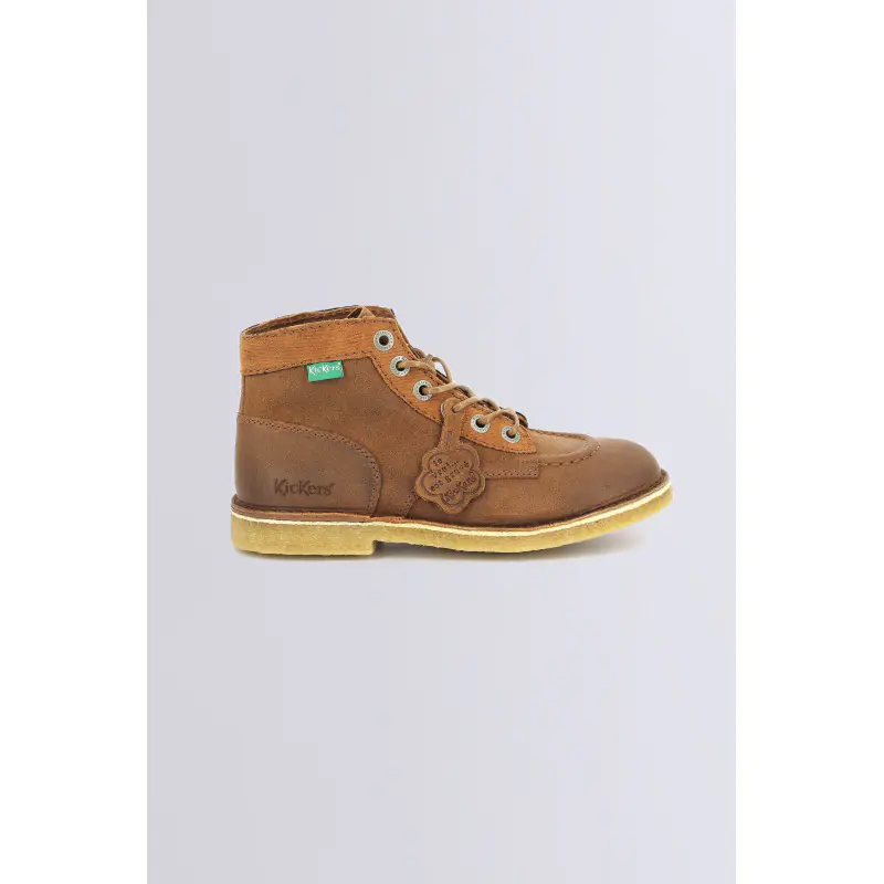 KICK LEGEND CAMEL COGNAC BOTTINES Cuir Femme