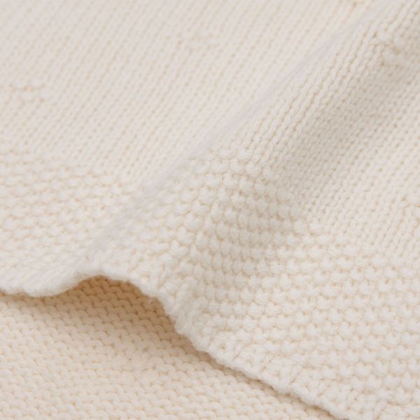 Jollein Cosy Knit Wiegdeken - 75 x 100 cm - Sea Green