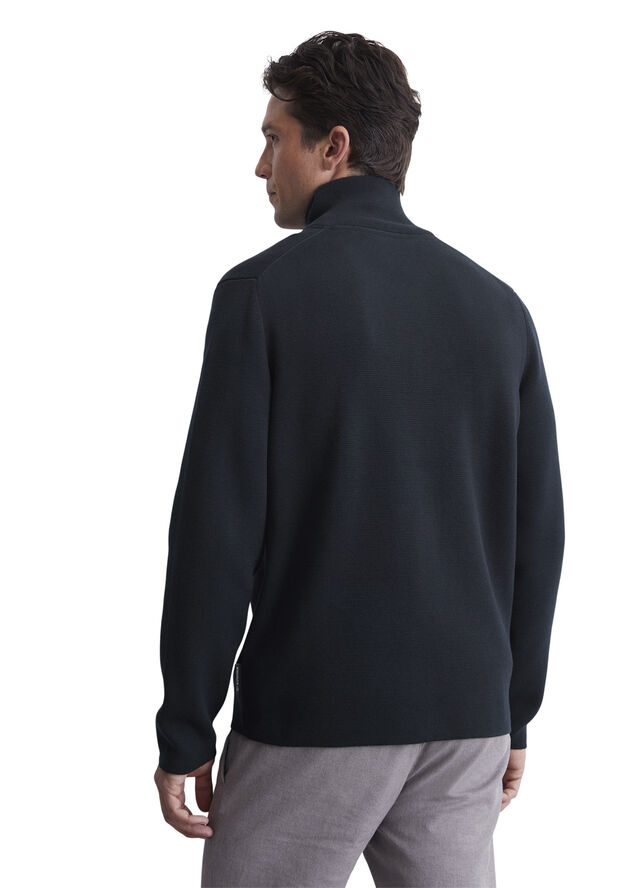 Marc O’Polo Zipped Trainer Jacket, Milano Dark navy