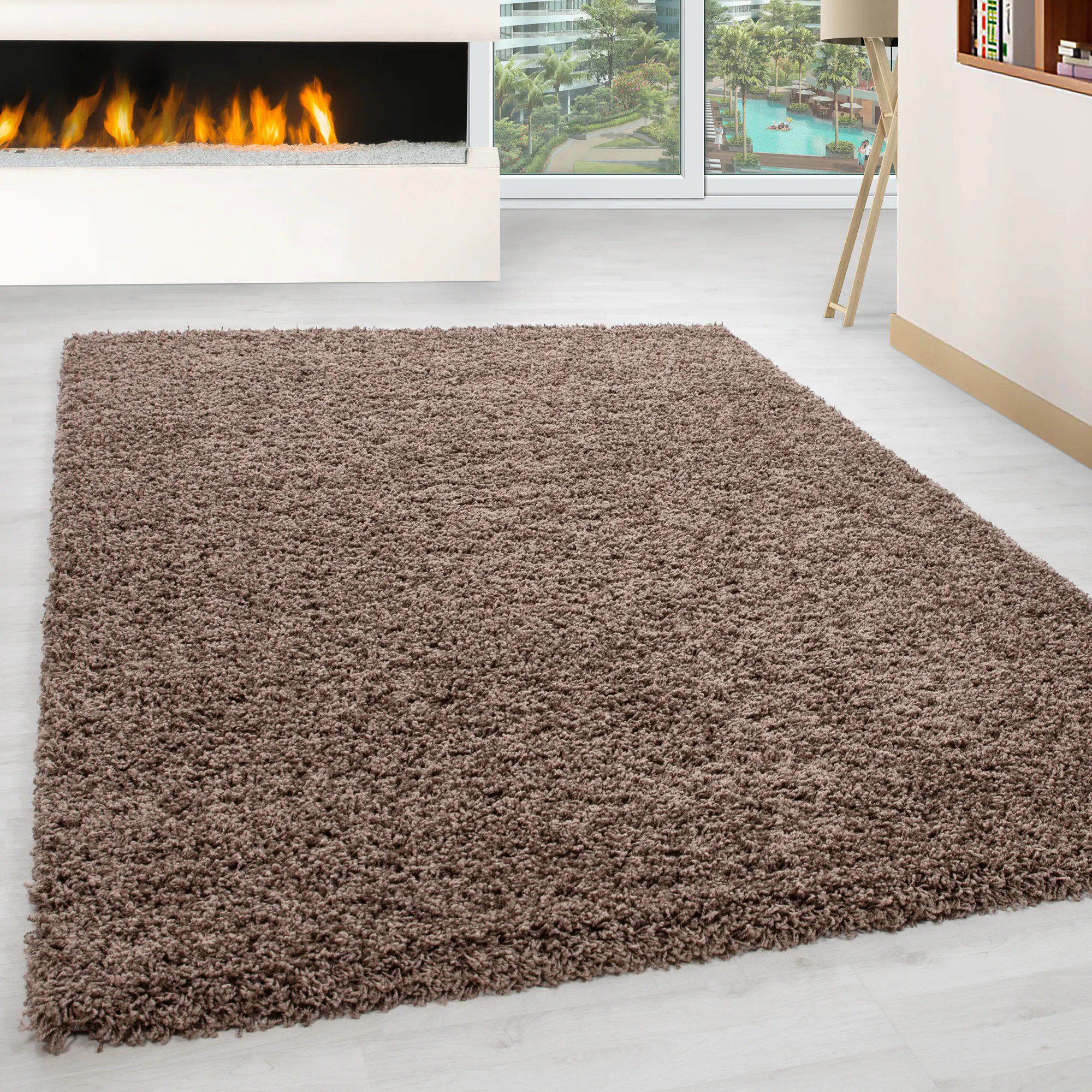Hochflor Teppich - Gemütlicher Langflor, Pflegeleichter Shaggy Flokati
