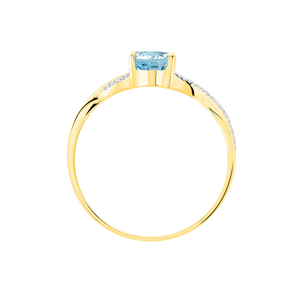 Bague Candice Or Jaune Topaze
