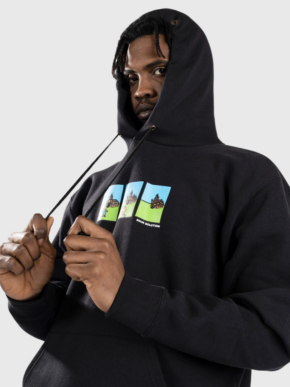 Sour Solution Burn Hoodie black
