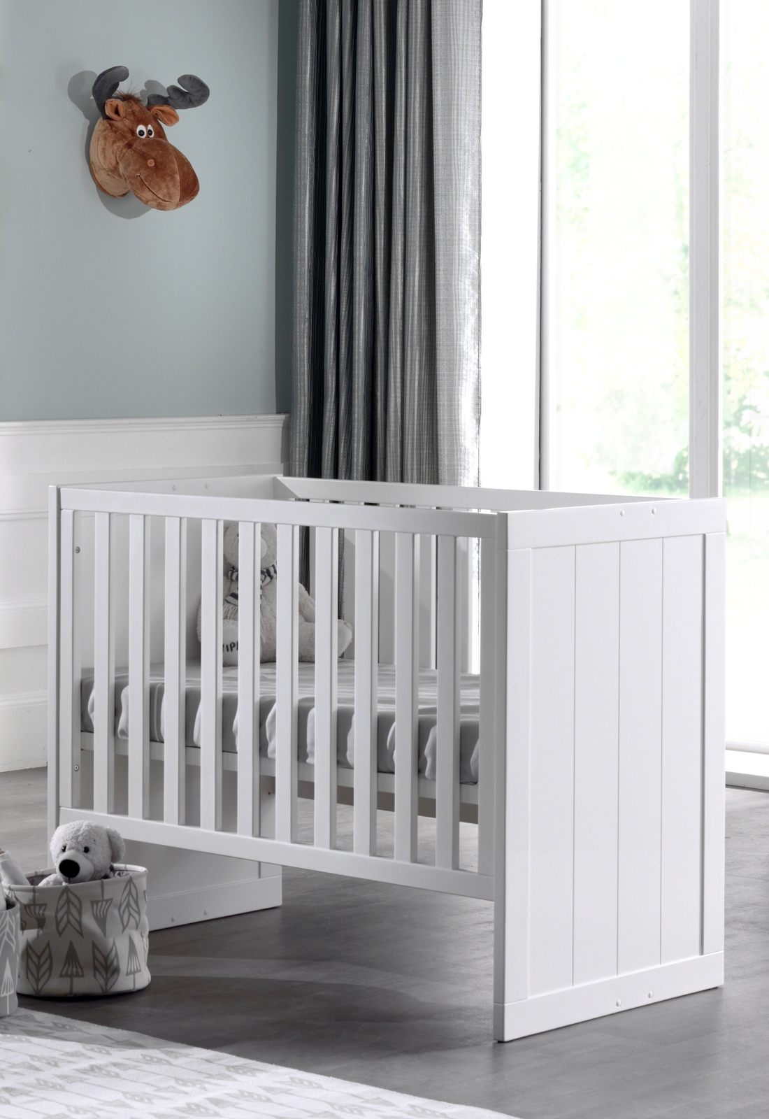 Babybett ERIK - weiß -60x120 cm